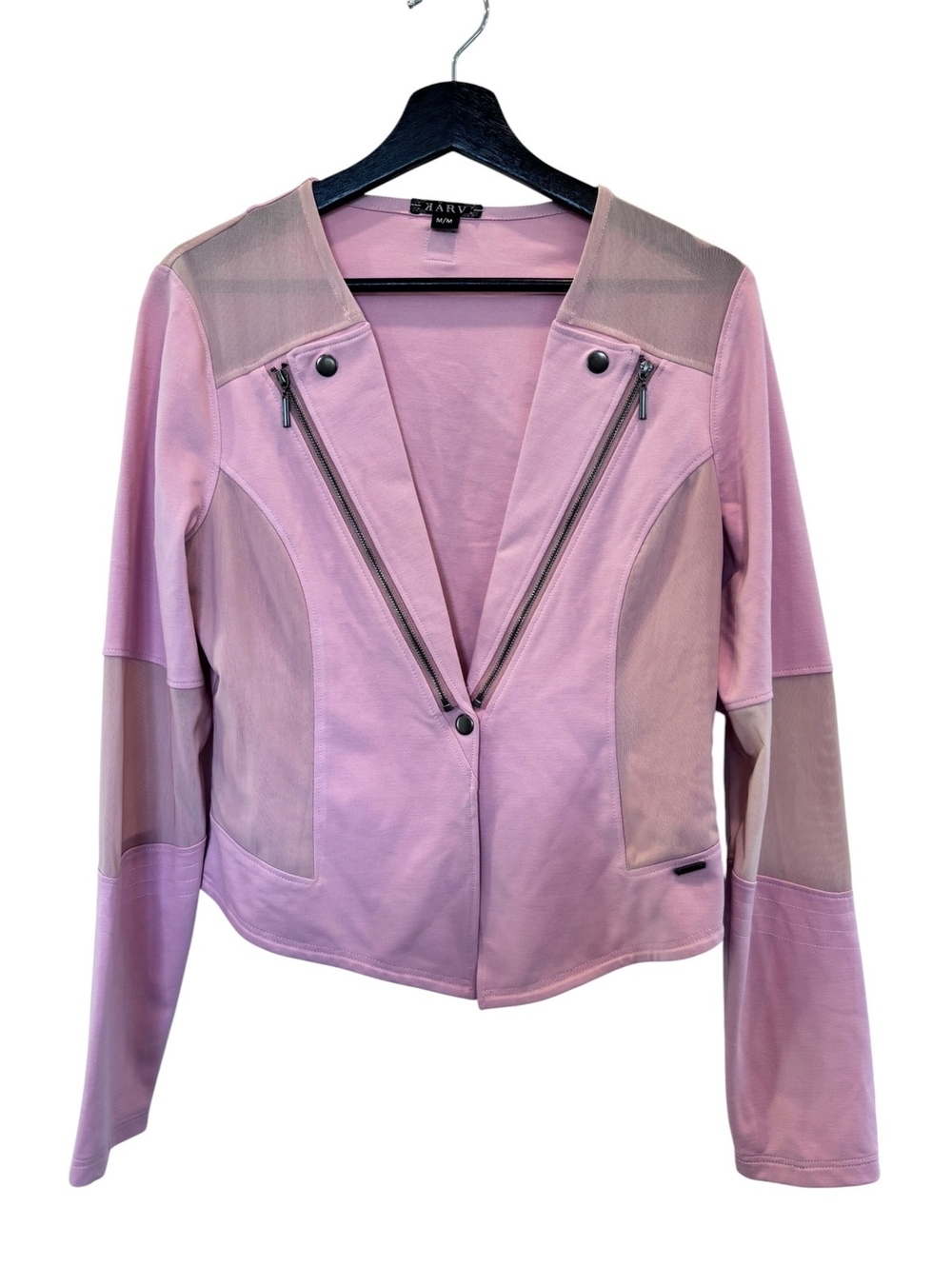 💎 KARV Cropped Jacket 💕 Sheer Panels | Medium